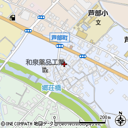 大阪府和泉市芦部町212周辺の地図