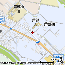 大阪府和泉市芦部町123周辺の地図