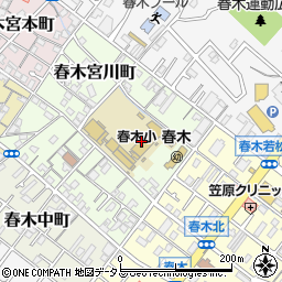 岸和田市立春木小学校周辺の地図