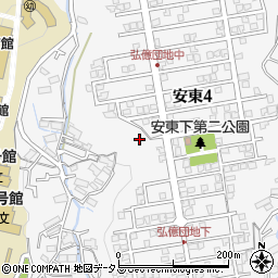 広島県広島市安佐南区安東周辺の地図