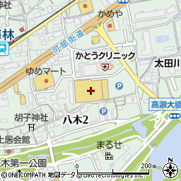 西村ジョイメガホームセンター八木店周辺の地図