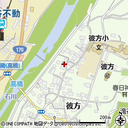 大阪府富田林市彼方515周辺の地図