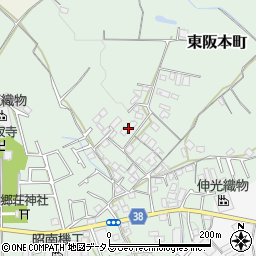 大阪府和泉市東阪本町294周辺の地図