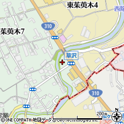 セブンイレブン大阪狭山草沢店周辺の地図