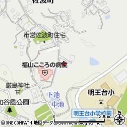 広島県福山市佐波町84周辺の地図