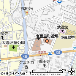 小豆島町役場　学校教育課周辺の地図
