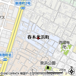 大阪府岸和田市春木北浜町周辺の地図