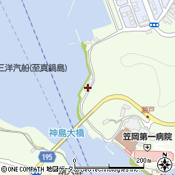 岡山県笠岡市横島1707周辺の地図