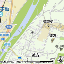 大阪府富田林市彼方521周辺の地図