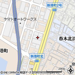 協和産業岸和田工場周辺の地図