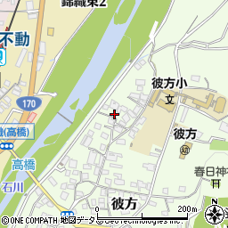 大阪府富田林市彼方528周辺の地図