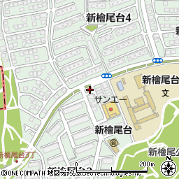 泉北新桧尾台郵便局周辺の地図