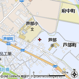 大阪府和泉市芦部町242周辺の地図