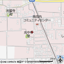 奈良県葛城市南花内周辺の地図