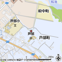 大阪府和泉市芦部町247周辺の地図