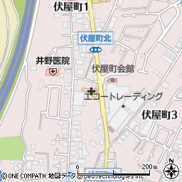 日産大阪販売光明池店周辺の地図