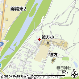 大阪府富田林市彼方542-2周辺の地図