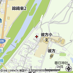 大阪府富田林市彼方542-1周辺の地図
