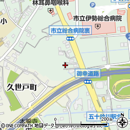 三重県伊勢市楠部町乙-278周辺の地図