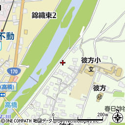 大阪府富田林市彼方539周辺の地図