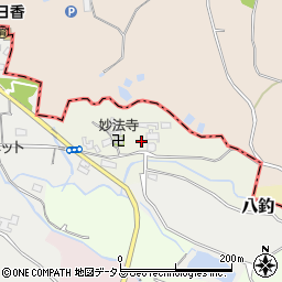 奈良県高市郡明日香村八釣周辺の地図