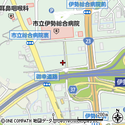 三重県伊勢市楠部町乙-286周辺の地図
