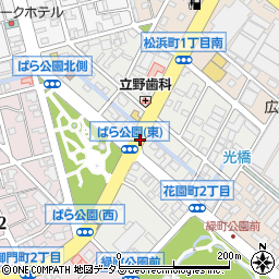 広島県福山市花園町周辺の地図