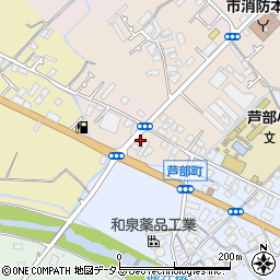大阪府和泉市一条院町94周辺の地図
