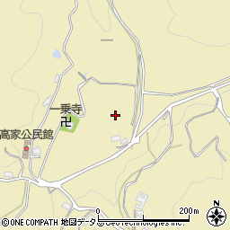奈良県桜井市高家周辺の地図