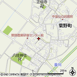 三重県伊勢市粟野町周辺の地図