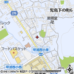 岡山県倉敷市児島下の町6丁目3周辺の地図