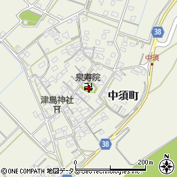 三重県伊勢市中須町周辺の地図