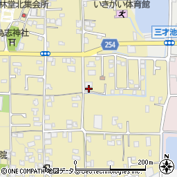 奈良県葛城市林堂69周辺の地図