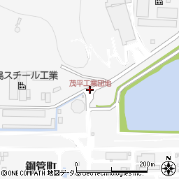 茂平工業団地周辺の地図