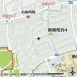 大阪府堺市南区新檜尾台4丁周辺の地図