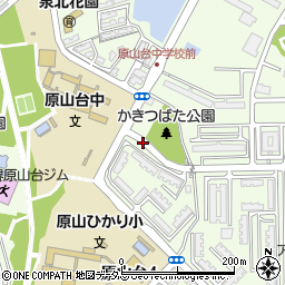 大阪府堺市南区原山台周辺の地図