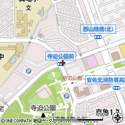 寺迫公園前周辺の地図
