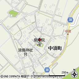 中須農業研修センター周辺の地図