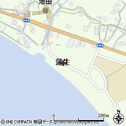 香川県小豆郡小豆島町蒲生周辺の地図