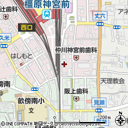 奈良県橿原市久米町627周辺の地図