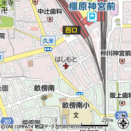 奈良県橿原市久米町578周辺の地図