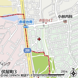 大阪府堺市南区新檜尾台4丁10周辺の地図
