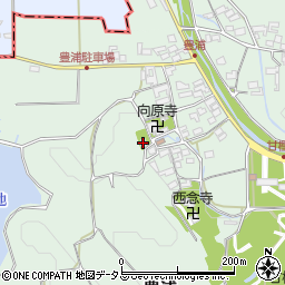 甘樫坐神社周辺の地図