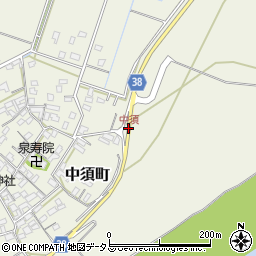 中須周辺の地図