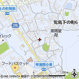 岡山県倉敷市児島下の町6丁目8周辺の地図
