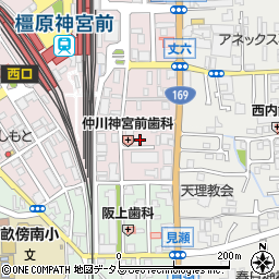 チケパ橿原神宮駅前第６駐車場周辺の地図