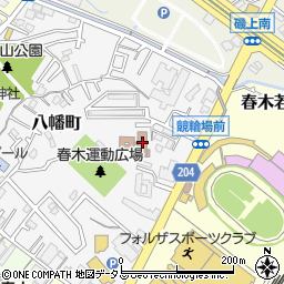 岸和田サイクル会館周辺の地図