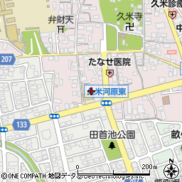 奈良県橿原市久米町394-3周辺の地図
