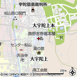 奈良県宇陀市大宇陀上中周辺の地図