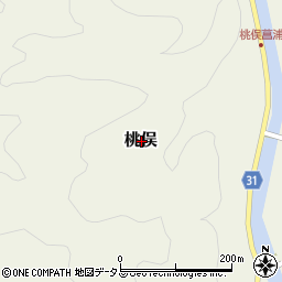 奈良県宇陀郡御杖村桃俣周辺の地図